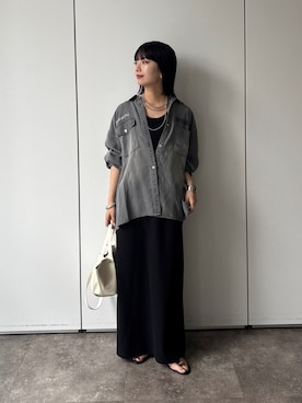 「154cm」｜MEGUさん（レディース・154cm）の夏コーディネート