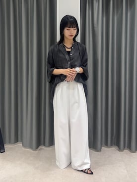 「150cm台コーデ」｜MEGUMI  さん（レディース・154cm）の夏コーディネート