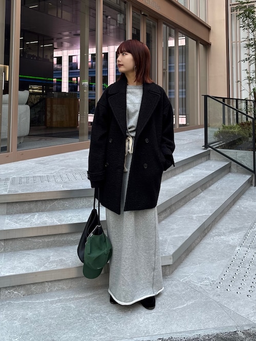 新品タグ付き　doudou ウーレットループピーコート DouDou（ドゥドゥ） コート アウター ウーレットループピーコート