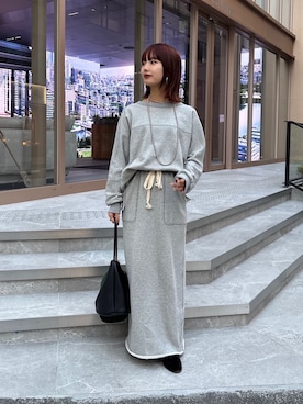 「スウェットワンピース」｜MEGUMI  さん（レディース・154cm）の秋コーディネート