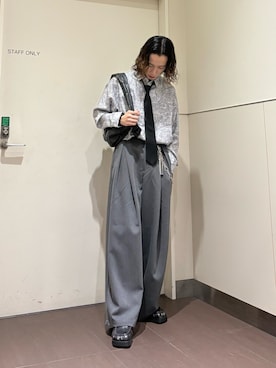 「tk.TAKEO KIKUCHI（ティーケータケオキクチ）のアイテム（シューズ）」を使った、nanoshiiiiiさん（メンズ・171cm）の夏コーディネート