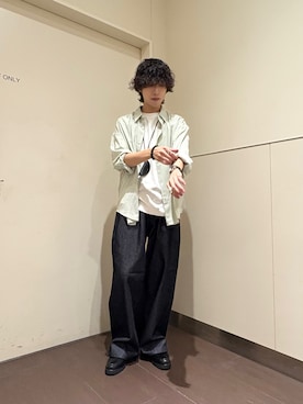 「tk.TAKEO KIKUCHI（ティーケータケオキクチ）のアイテム」を使った、nanoshiiiiiさん（メンズ・171cm）の夏コーディネート