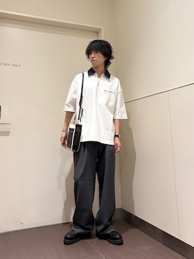 「tk.TAKEO KIKUCHI（ティーケータケオキクチ）のアイテム（アクセサリー）」を使った、nanoshiiiiiさん（メンズ・171cm）の夏コーディネート