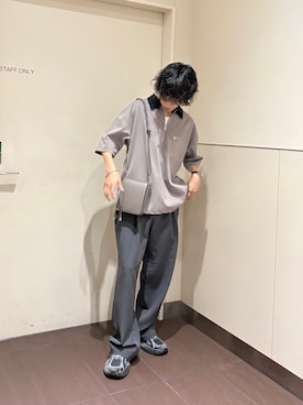 「tk.TAKEO KIKUCHI（ティーケータケオキクチ）のアイテム（アクセサリー）」を使った、nanoshiiiiiさん（メンズ・171cm）の夏コーディネート