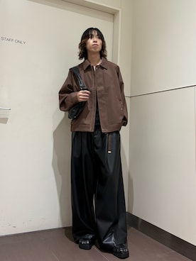 「tk.TAKEO KIKUCHI（ティーケータケオキクチ）のアイテム（シューズ）」を使った、nanoshiiiiiさん（メンズ・171cm）の秋コーディネート