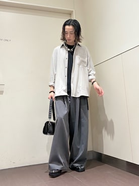 「tk.TAKEO KIKUCHI（ティーケータケオキクチ）のアイテム（シューズ）」を使った、nanoshiiiiiさん（メンズ・171cm）の夏コーディネート