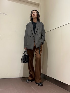 「tk.TAKEO KIKUCHI（ティーケータケオキクチ）のアイテム（ジャケット/アウター）」を使った、nanoshiiiiiさん（メンズ・171cm）の夏コーディネート