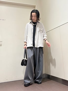 「tk.TAKEO KIKUCHI（ティーケータケオキクチ）のアイテム（シューズ）」を使った、nanoshiiiiiさん（メンズ・171cm）の夏コーディネート