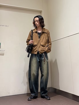 「tk.TAKEO KIKUCHI（ティーケータケオキクチ）のアイテム（ジャケット/アウター）」を使った、nanoshiiiiiさん（メンズ・171cm）の夏コーディネート