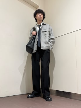 「tk.TAKEO KIKUCHI（ティーケータケオキクチ）のアイテム（ジャケット/アウター）」を使った、nanoshiiiiiさん（メンズ・171cm）の春コーディネート