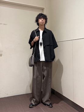「tk.TAKEO KIKUCHI（ティーケータケオキクチ）のアイテム（アクセサリー）」を使った、nanoshiiiiiさん（メンズ・171cm）の夏コーディネート