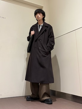 「アイテム（トートバッグ）」を使った、nanoshiiiiiさん（メンズ・171cm）の冬コーディネート