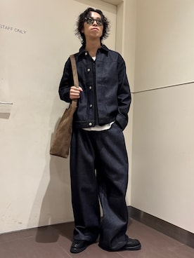 「tk.TAKEO KIKUCHI（ティーケータケオキクチ）のアイテム（ブルゾン）」を使った、nanoshiiiiiさん（メンズ・171cm）の夏コーディネート
