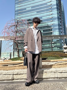 「tk.TAKEO KIKUCHI（ティーケータケオキクチ）のアイテム（ジャケット/アウター）」を使った、nanoshiiiiiさん（メンズ・171cm）の冬コーディネート