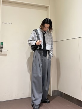 「tk.TAKEO KIKUCHI（ティーケータケオキクチ）のアイテム（シューズ）」を使った、nanoshiiiiiさん（メンズ・171cm）の夏コーディネート