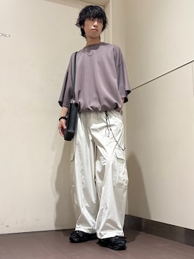 「tk.TAKEO KIKUCHI（ティーケータケオキクチ）のアイテム（シューズ）」を使った、nanoshiiiiiさん（メンズ・171cm）の夏コーディネート