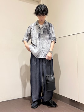 「tk.TAKEO KIKUCHI（ティーケータケオキクチ）のアイテム（シューズ）」を使った、nanoshiiiiiさん（メンズ・171cm）の夏コーディネート