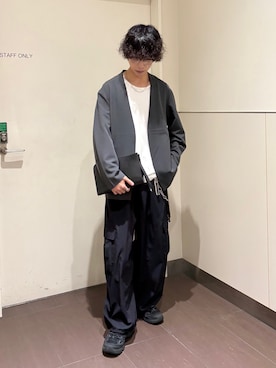 「tk.TAKEO KIKUCHI（ティーケータケオキクチ）のアイテム（アクセサリー）」を使った、nanoshiiiiiさん（メンズ・171cm）の夏コーディネート