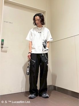 「アイテム（PC・スマホグッズ/家電、ゴールド系）」を使った、nanoshiiiiiさん（メンズ・171cm）の夏コーディネート