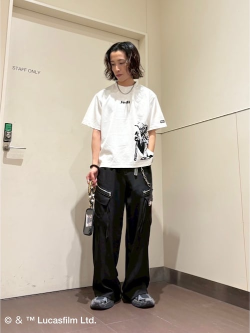 AラインサイドZIPカーゴパンツ