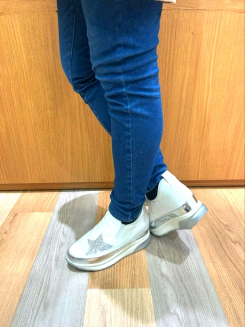 セール】【MUUM】ムーム 厚底インヒールスリッポンスニーカー 150