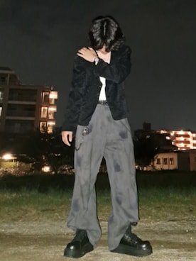 「GRANCY（グランシー）のアイテム（パンツ）」を使った、優太𓆗さん（メンズ・173cm）の夏コーディネート