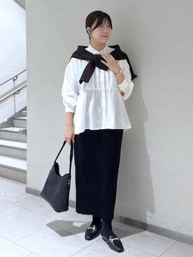 「アイテム（スカート）」を使った、おゆきさん（レディース・165cm・30代）の秋コーディネート