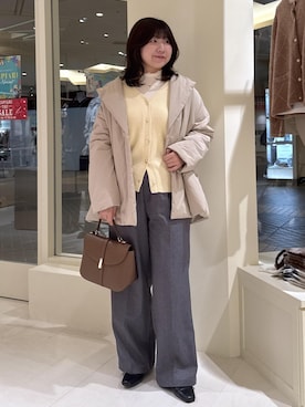 「VIS（ビス）のアイテム（トップス）」を使った、おゆきさん（レディース・165cm）の冬コーディネート