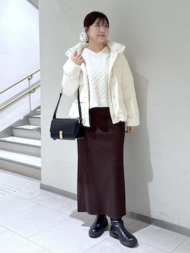 「ニット/セーター」｜おゆきさん（レディース・165cm）の冬コーディネート