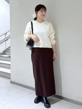 「冬コーデ」｜おゆきさん（レディース・165cm）の冬コーディネート