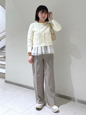 「ワンハンドル」｜おゆきさん（レディース・165cm）の冬コーディネート