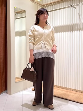 「アイテム（キャミソール）」を使った、おゆきさん（レディース・165cm・30代）の秋コーディネート