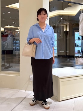 「ROPE' PICNIC（ロペピクニック）のアイテム（スカート）」を使った、おゆきさん（レディース・165cm）の秋コーディネート