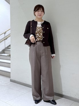 「アイテム（財布/小物）」を使った、おゆきさん（レディース・165cm）の秋コーディネート