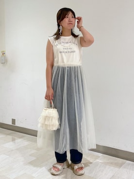 「GDS14230」｜おゆきさん（レディース・165cm）の夏コーディネート