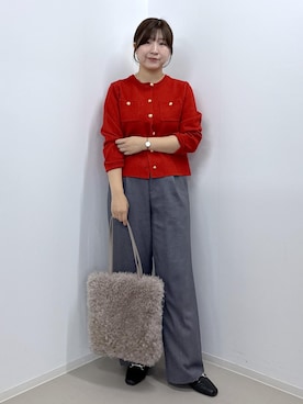 「ROPE' PICNIC（ロペピクニック）のアイテム」を使った、おゆきさん（レディース・165cm）の秋コーディネート