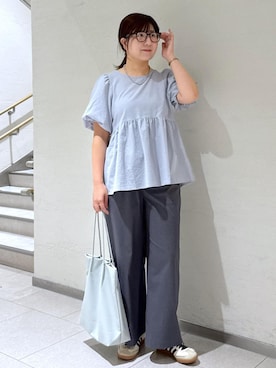 「ROPE' PICNIC（ロペピクニック）のアイテム」を使った、おゆきさん（レディース・165cm）の夏コーディネート