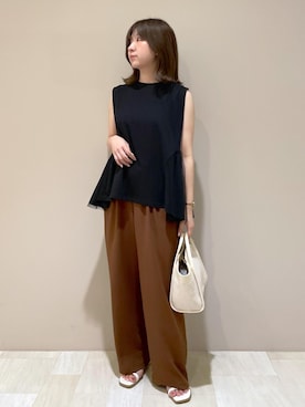 「GIA14190」｜おゆきさん（レディース・165cm）の夏コーディネート