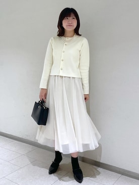 「Legato Largo（レガートラルゴ）のアイテム」を使った、おゆきさん（レディース・165cm）の冬コーディネート