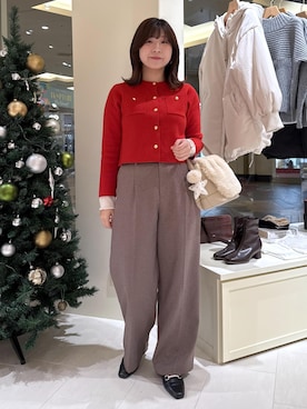 「アイテム（キーホルダー）」を使った、おゆきさん（レディース・165cm）の冬コーディネート