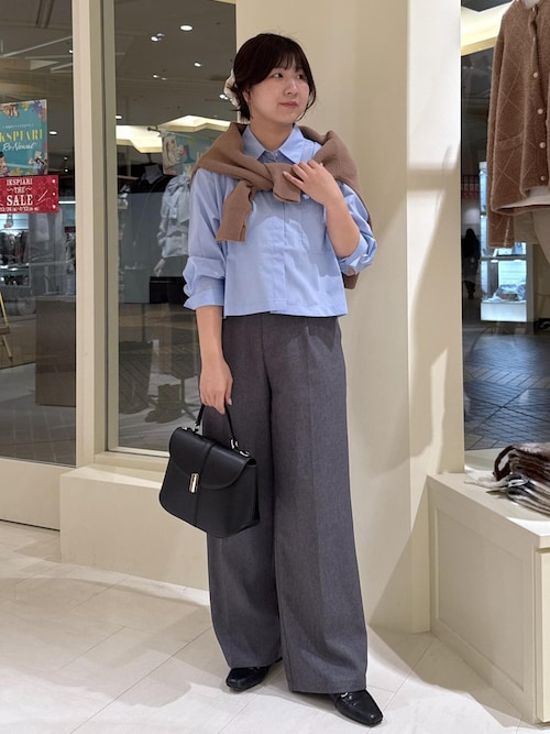 WEB限定・丈長め】レディハンサムシリーズ ウールライクウエストタック