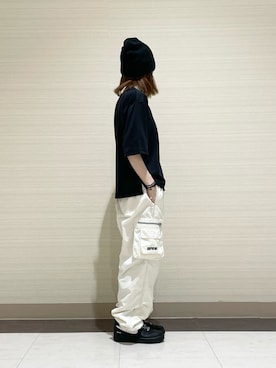 「Supreme （シュプリーム）のアイテム」を使った、kuuuさん（レディース・155cm）の夏コーディネート