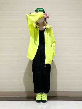「アイテム（ナイロンジャケット）」を使った、kuuuさん（レディース・155cm）の秋コーディネート