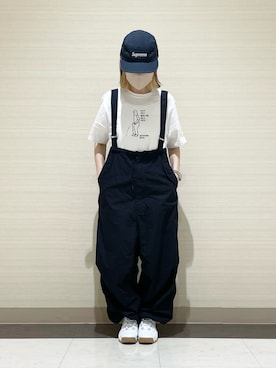 「Supreme （シュプリーム）のアイテム」を使った、kuuuさん（レディース・155cm）の夏コーディネート