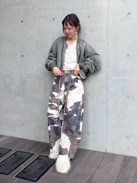 「Ungrid（アングリッド）のアイテム」を使った、外薗杏奈さん（レディース・158cm）の秋コーディネート