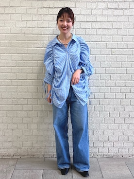 外薗杏奈さん（レディース・158cm）の春コーディネート