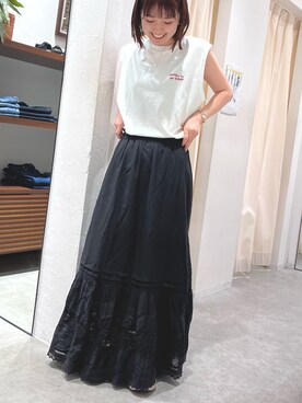 外薗杏奈さん（レディース・158cm）の夏コーディネート