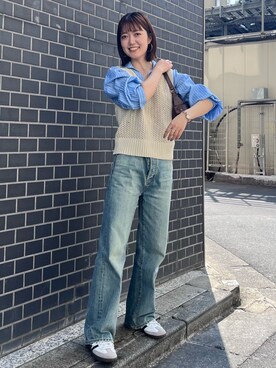 外薗杏奈さん（レディース・158cm）の秋コーディネート