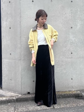 外薗杏奈さん(レディース・158cm)の秋コーディネート