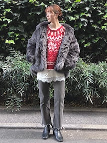 ヘムデザインストレッチデニム｜アングリッド（Ungrid）アウトレット